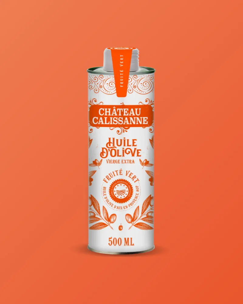 Chateau Calissanne Orange canister / Olive oil - Fruity green