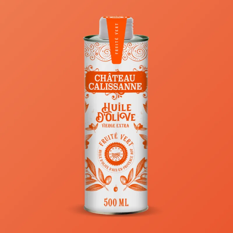 Chateau Calissanne Orange canister / Olive oil - Fruity green