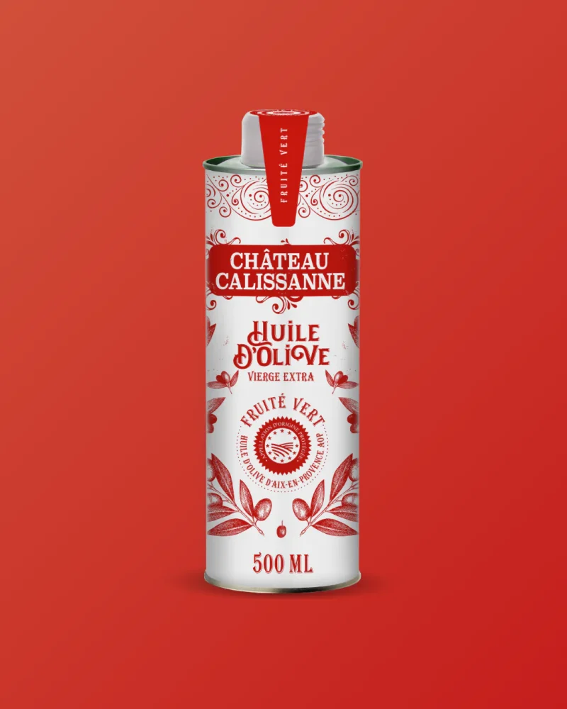 Chateau Calissanne Red container / Olive oil - Fruity green