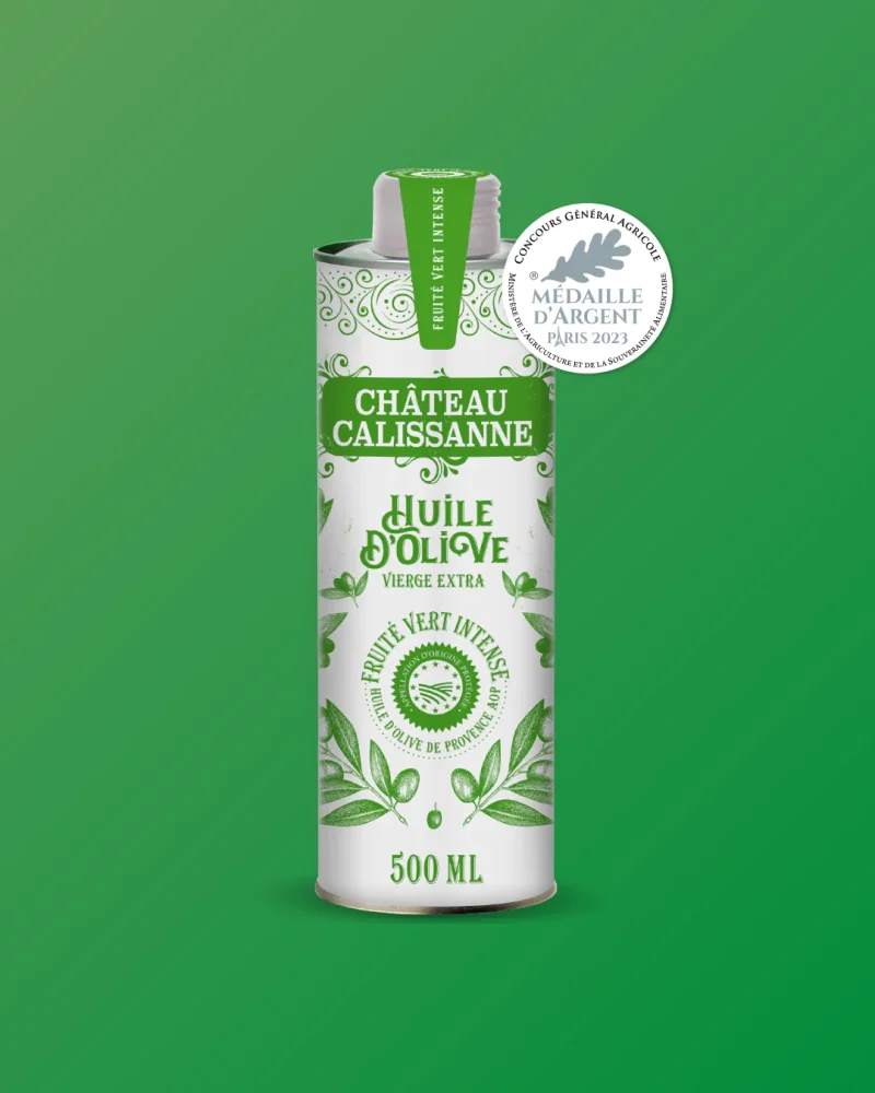 Chateau Calissanne Green canister / Olive oil - Intense green fruitiness