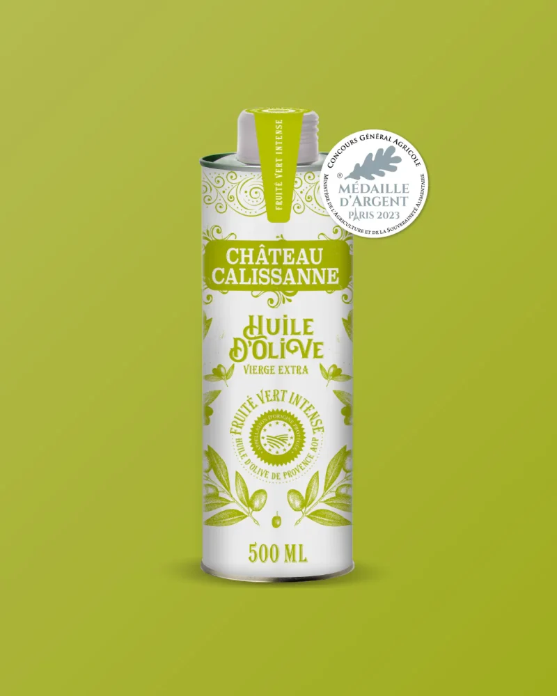 Chateau Calissanne Light green canister / Olive oil - Intense green fruitiness