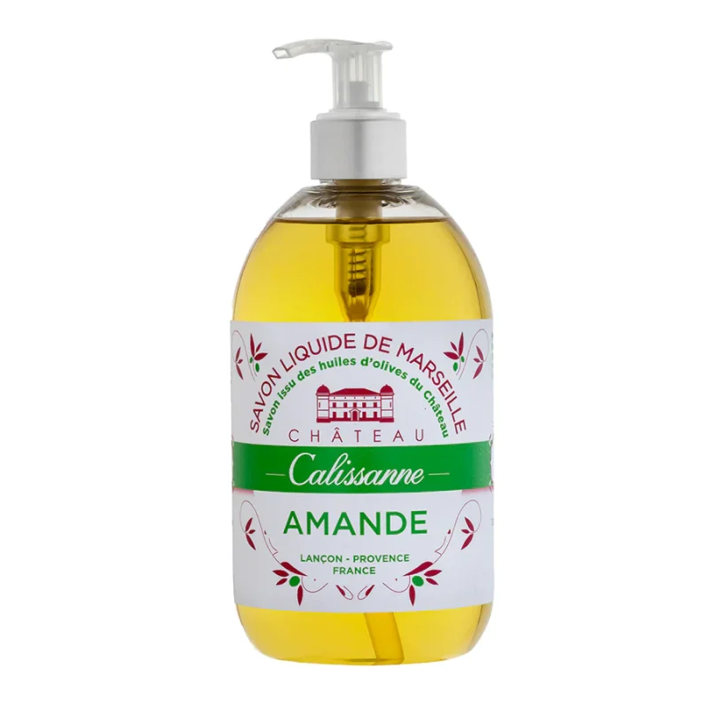 Chateau Calissanne Extra Virgin Olive Oil Almond Liquid Soap 500ml