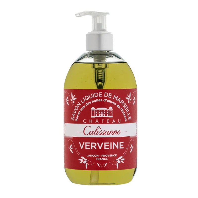 Chateau Calissanne Extra Virgin Olive Oil Verbena Liquid Soap 500ml