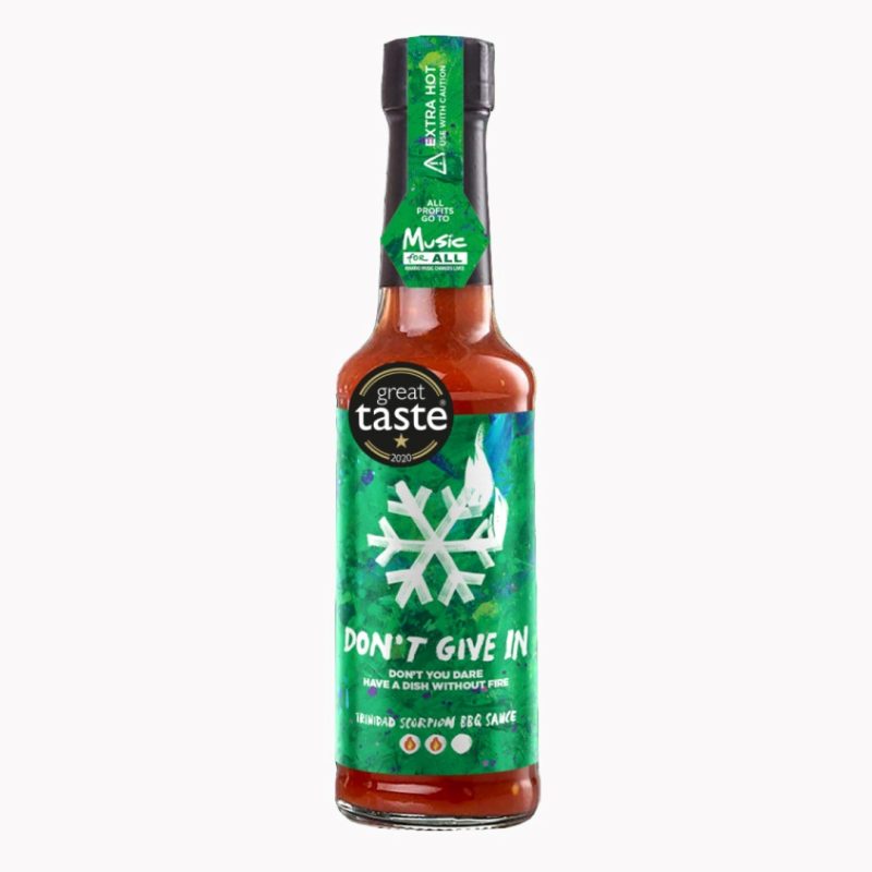 The Belfast Sauce Don't Give In Trinidad Scorpion BBQ Hot Sauce 140ml