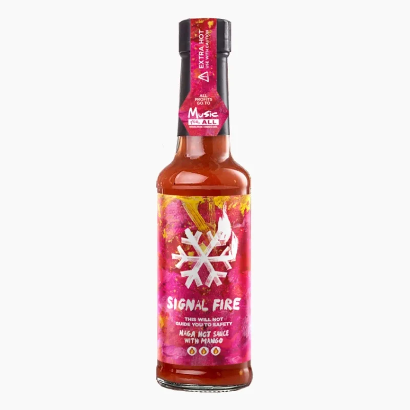 Snow Patrol 'Signal Fire' Dorset Naga Chilli Sauce - Dorset Naga & Mango Hot Sauce (X Hot)
