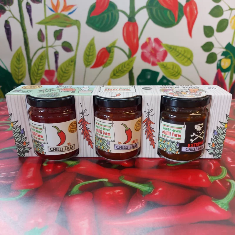 South Devon Chilli Farm Triple Heat Jam Gift Set